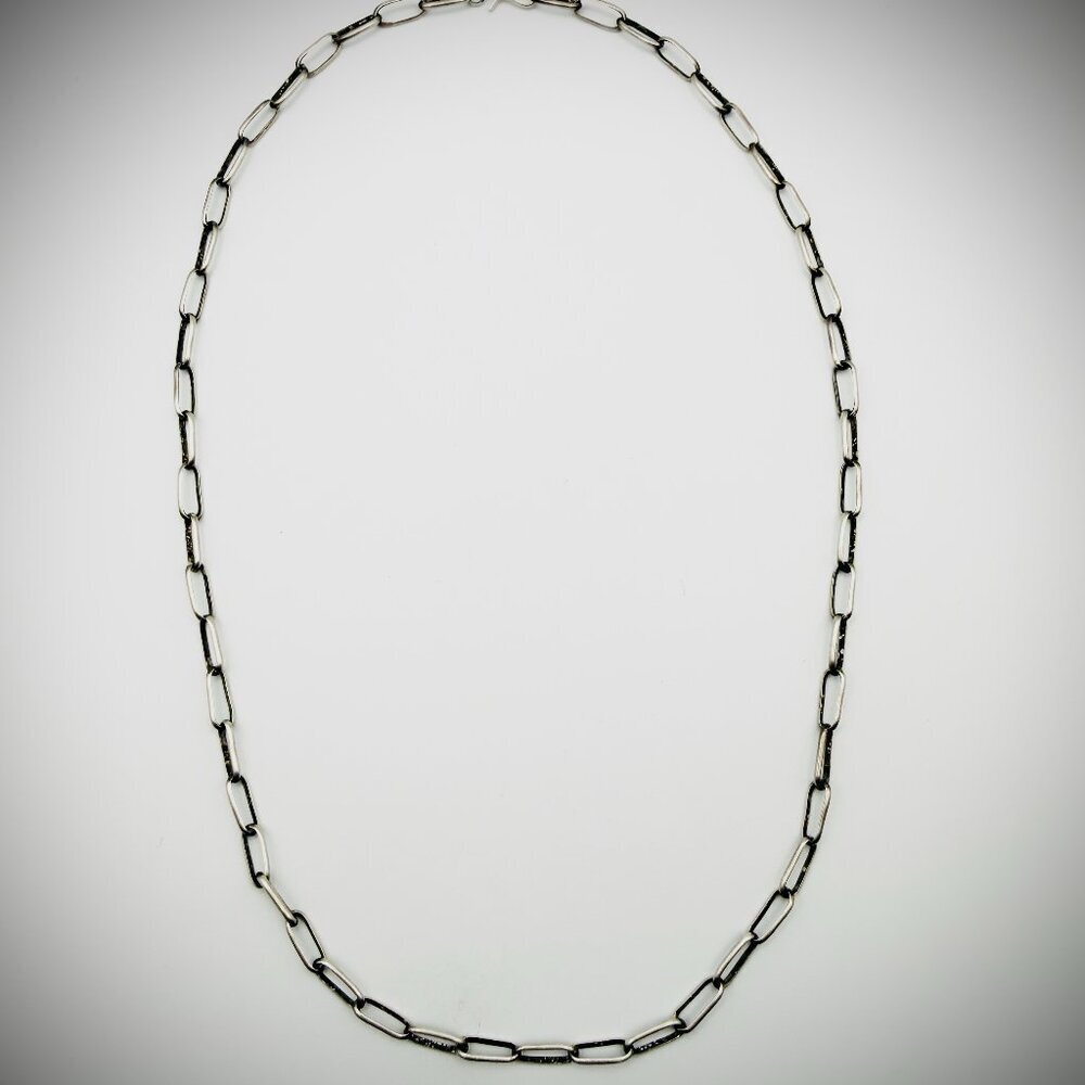 Sterling Silver Paperclip Chain — 20", 10g